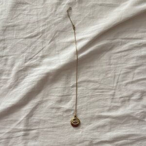 Gold Evil Eye Pendant Necklace
